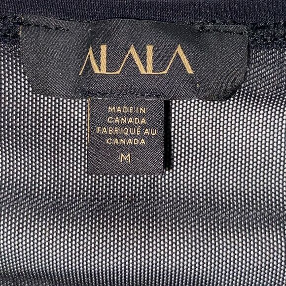 NWOT Alala Black Flyweight Tank Muscle Shirt Women’s Size Small - Picture 3 of 5